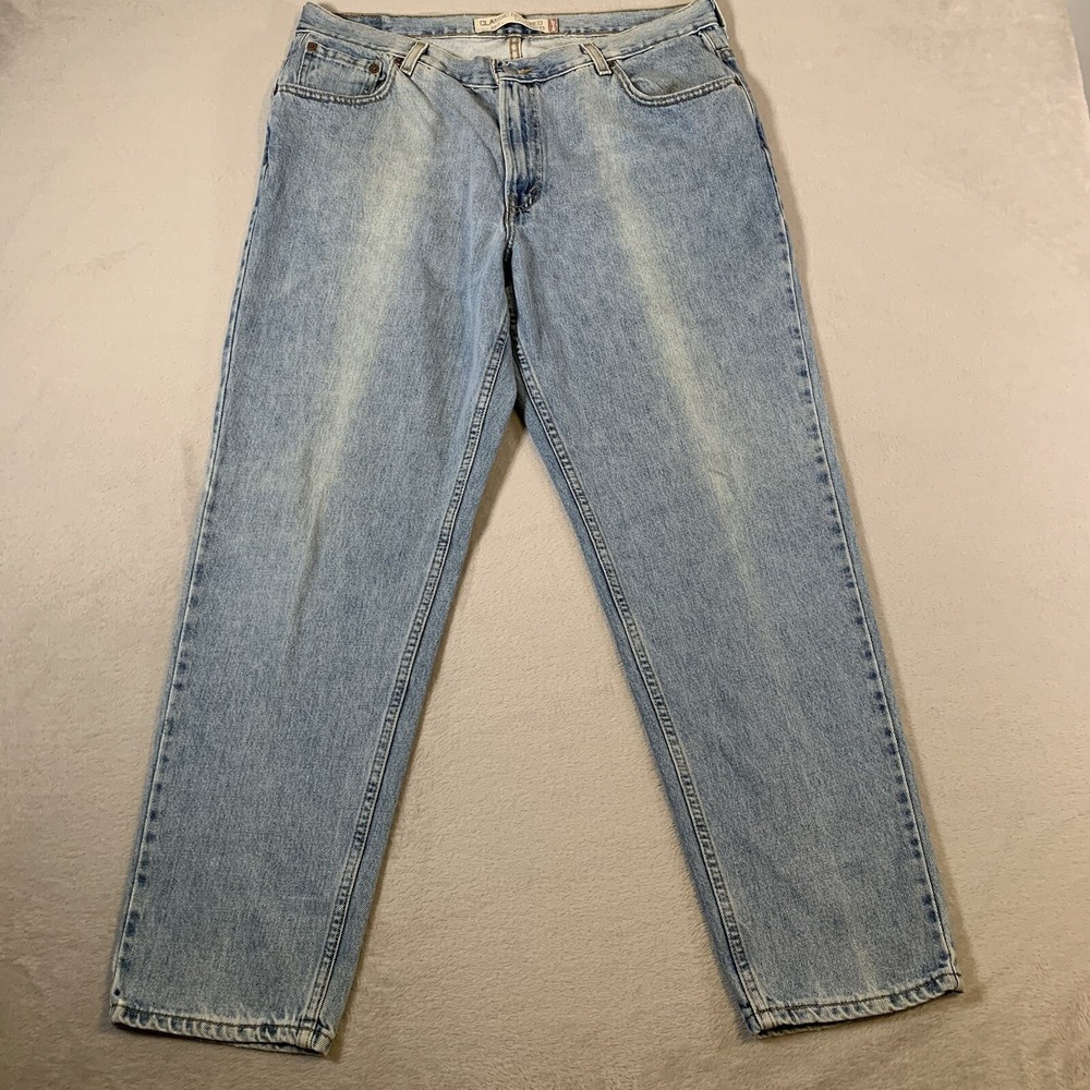 Vintage Levis 550 Jeans Mens 34x32 Light Wash Relaxed Tapered USA Denim 90s